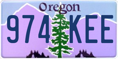 OR license plate 974KEE