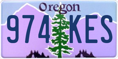 OR license plate 974KES