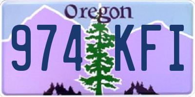 OR license plate 974KFI