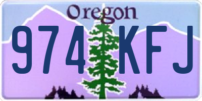 OR license plate 974KFJ