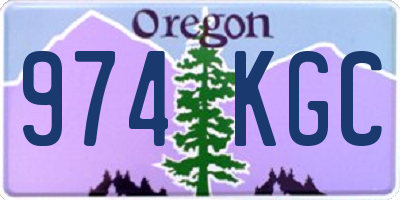 OR license plate 974KGC