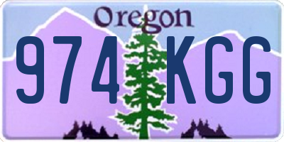 OR license plate 974KGG