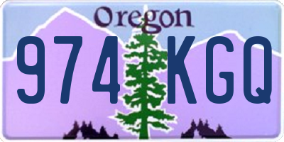 OR license plate 974KGQ