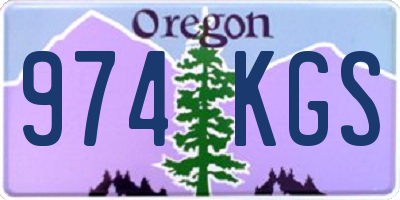 OR license plate 974KGS