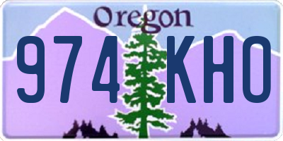 OR license plate 974KHO