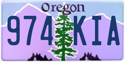 OR license plate 974KIA