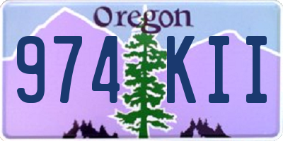 OR license plate 974KII