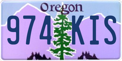 OR license plate 974KIS