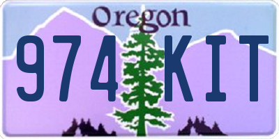 OR license plate 974KIT