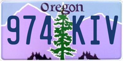 OR license plate 974KIV