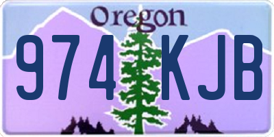 OR license plate 974KJB