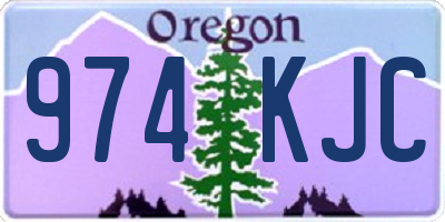 OR license plate 974KJC