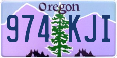 OR license plate 974KJI