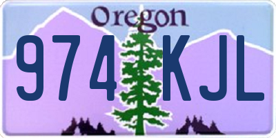 OR license plate 974KJL