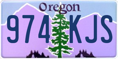 OR license plate 974KJS