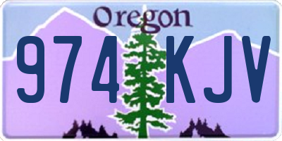 OR license plate 974KJV