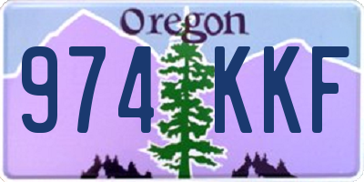 OR license plate 974KKF