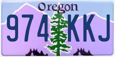 OR license plate 974KKJ