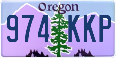 OR license plate 974KKP