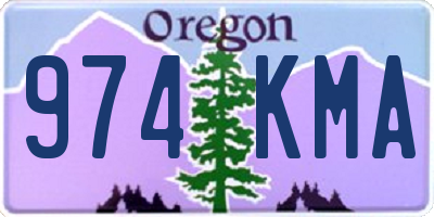 OR license plate 974KMA