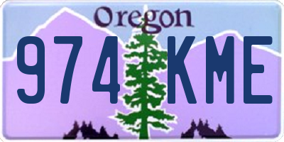 OR license plate 974KME