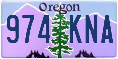 OR license plate 974KNA