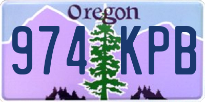 OR license plate 974KPB