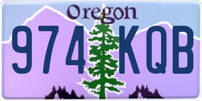 OR license plate 974KQB