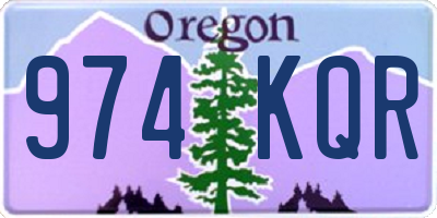OR license plate 974KQR