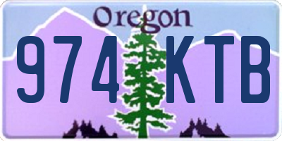 OR license plate 974KTB