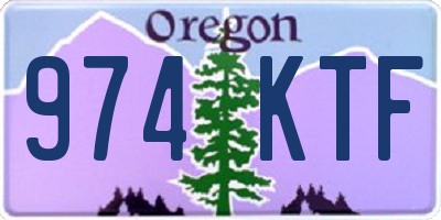 OR license plate 974KTF
