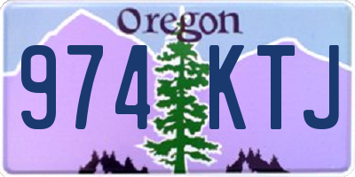 OR license plate 974KTJ