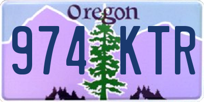 OR license plate 974KTR
