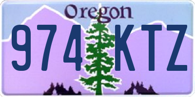 OR license plate 974KTZ