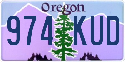 OR license plate 974KUD