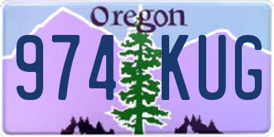 OR license plate 974KUG