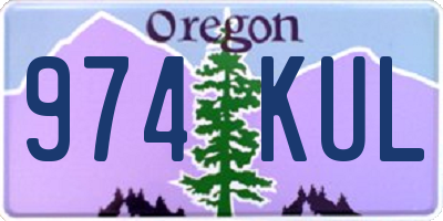 OR license plate 974KUL