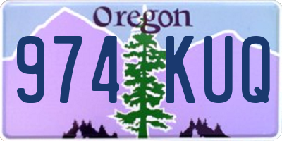 OR license plate 974KUQ