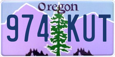 OR license plate 974KUT