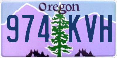 OR license plate 974KVH