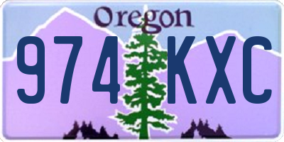 OR license plate 974KXC