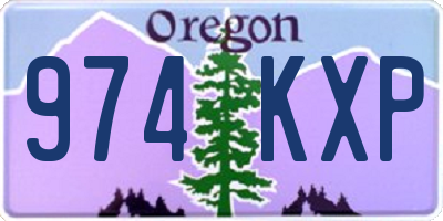 OR license plate 974KXP