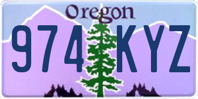 OR license plate 974KYZ