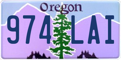 OR license plate 974LAI