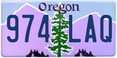 OR license plate 974LAQ