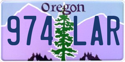 OR license plate 974LAR