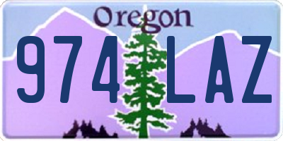 OR license plate 974LAZ