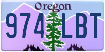 OR license plate 974LBT