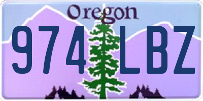 OR license plate 974LBZ