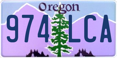 OR license plate 974LCA